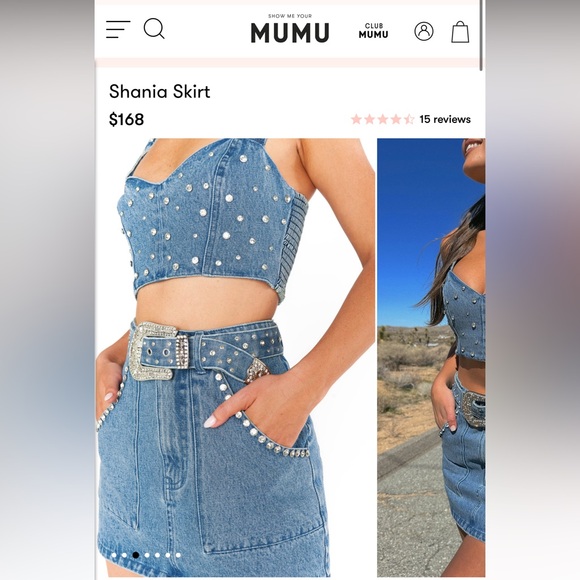 Show Me Your MUMU Denim Set - Picture 6 of 7
